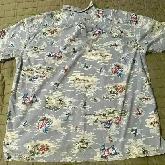 Vintage GAP Men’s Short‑Sleeve Button‑Down Shirt Nautical Grandpa Core Aesthetic - Picture 4 of 6